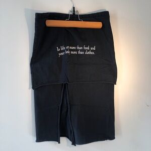 Our Legacy Black Midi Skirt